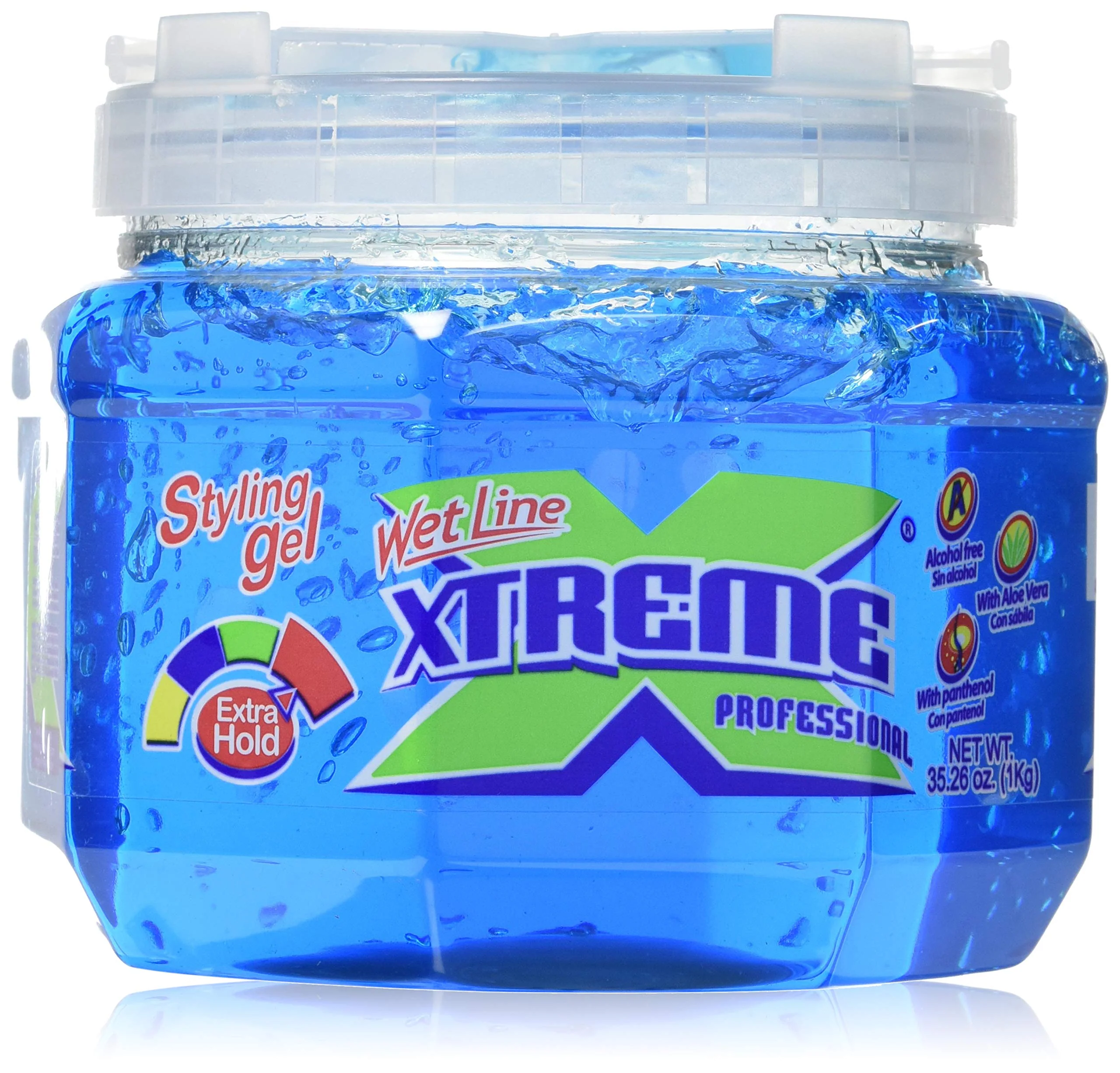 Relaxed Xtreme Professional Wet Line Styling Gel Extra Hold Blue 35.26 oz Pack of 2 Prestigious