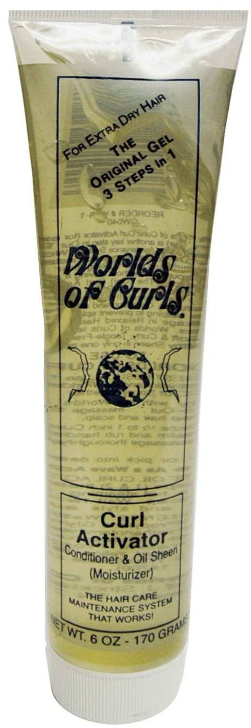 Lightweight Worlds Of Curls Curl Activator Gel for Extra Dry Hair 6 Oz Innovative