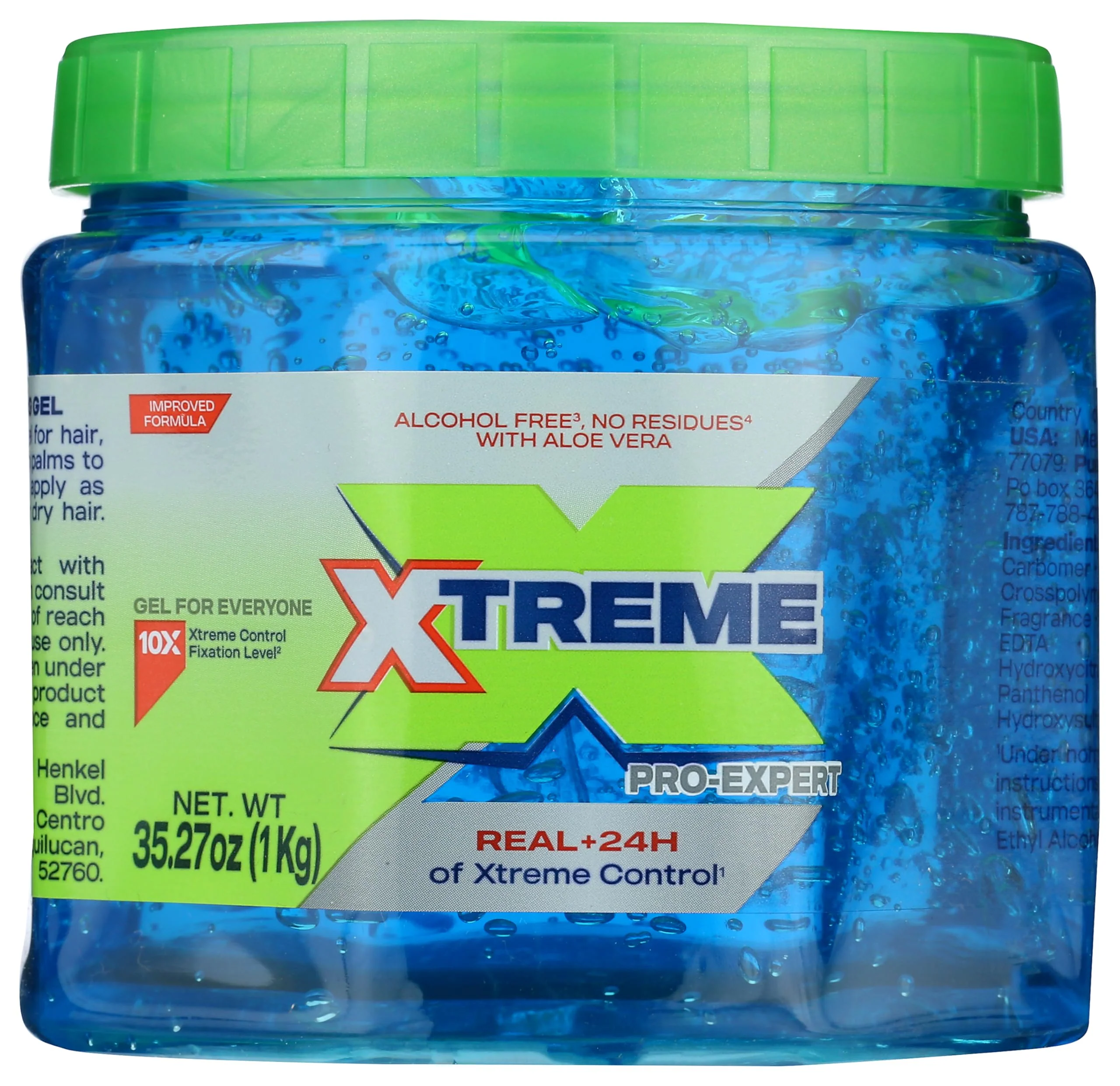 Certified Xtreme Professional Wet Line Styling Gel Extra Hold Blue 35.26 oz Classic