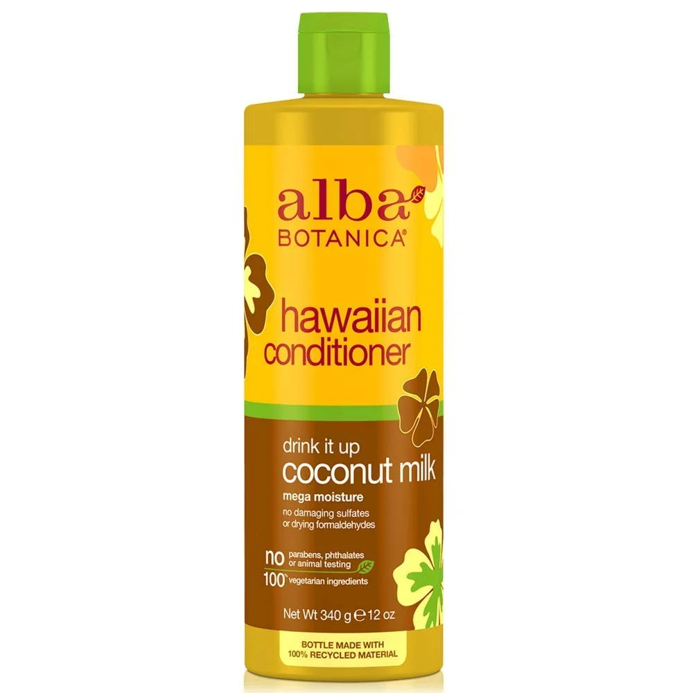 Breathable Alba Botanica Natural Hawaiian Conditioner Coconut Milk 12 oz Pack of 10 High-Performance