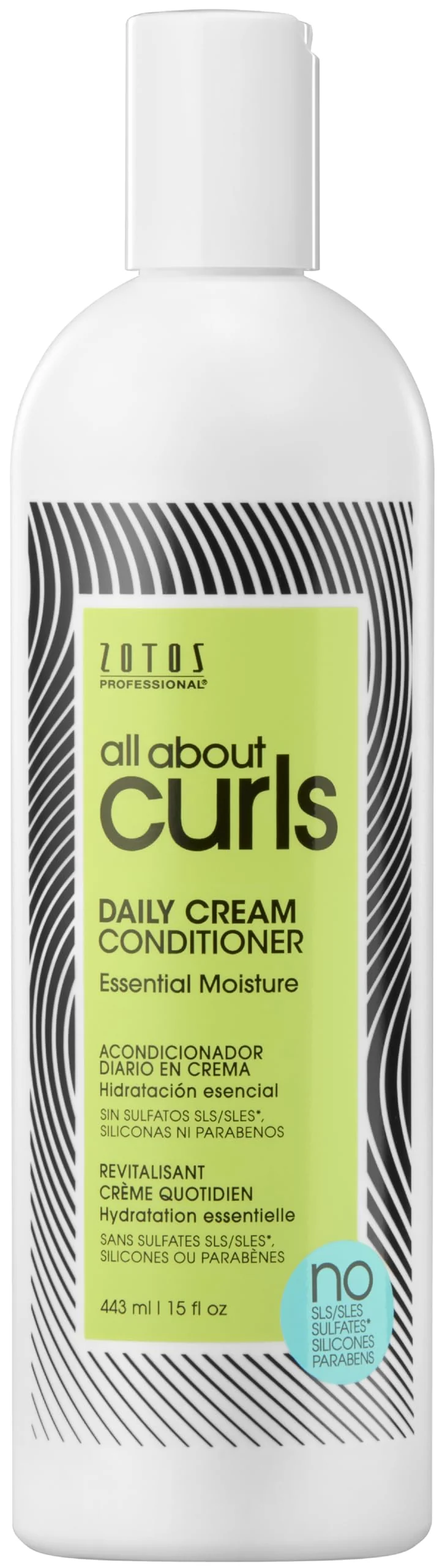Soft ALL ABOUT CURLS Daily Cream Conditioner Essential Moisture for All Curly Hair Types Strengthens 3X Resistance to Breaking Cruelty- Professional