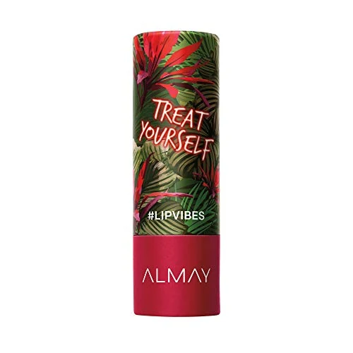Modern Almay Lip Vibes Lipstick with Vitamin E Oil Shea Butter Matte Finish Hypoallergenic Treat Yourself 0.14 Oz Safe