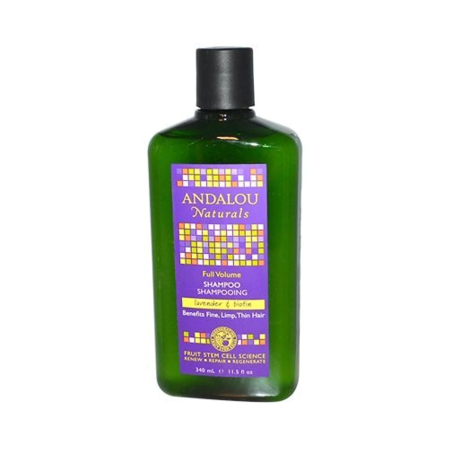 Contemporary Andalou Naturals Full Volume Shampoo Lavender and Biotin - 11.5 fl oz Pack of 5 Authentic