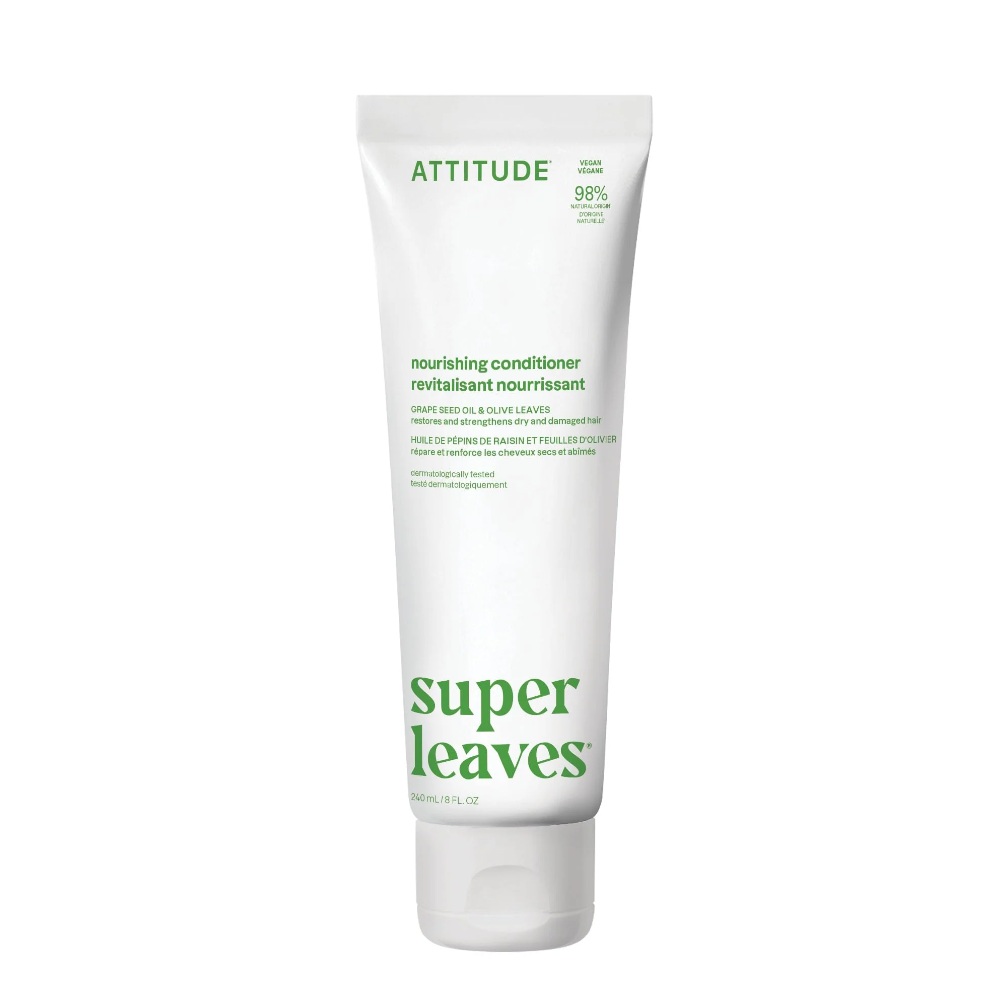 Classic ATTITUDE Nourishing Hair Conditioner For Dry and Damaged Hair Naturally Derived Ingredients Vegan Detangler Dermatologically Tested Grapeseed Oil Environmentally Friendly
