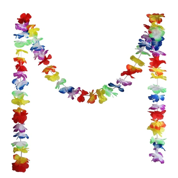 Breathable Maxbell Hawaiian Tropical Luau Flower Leis Garland Necklace Wedding Decor 300cm Exclusive