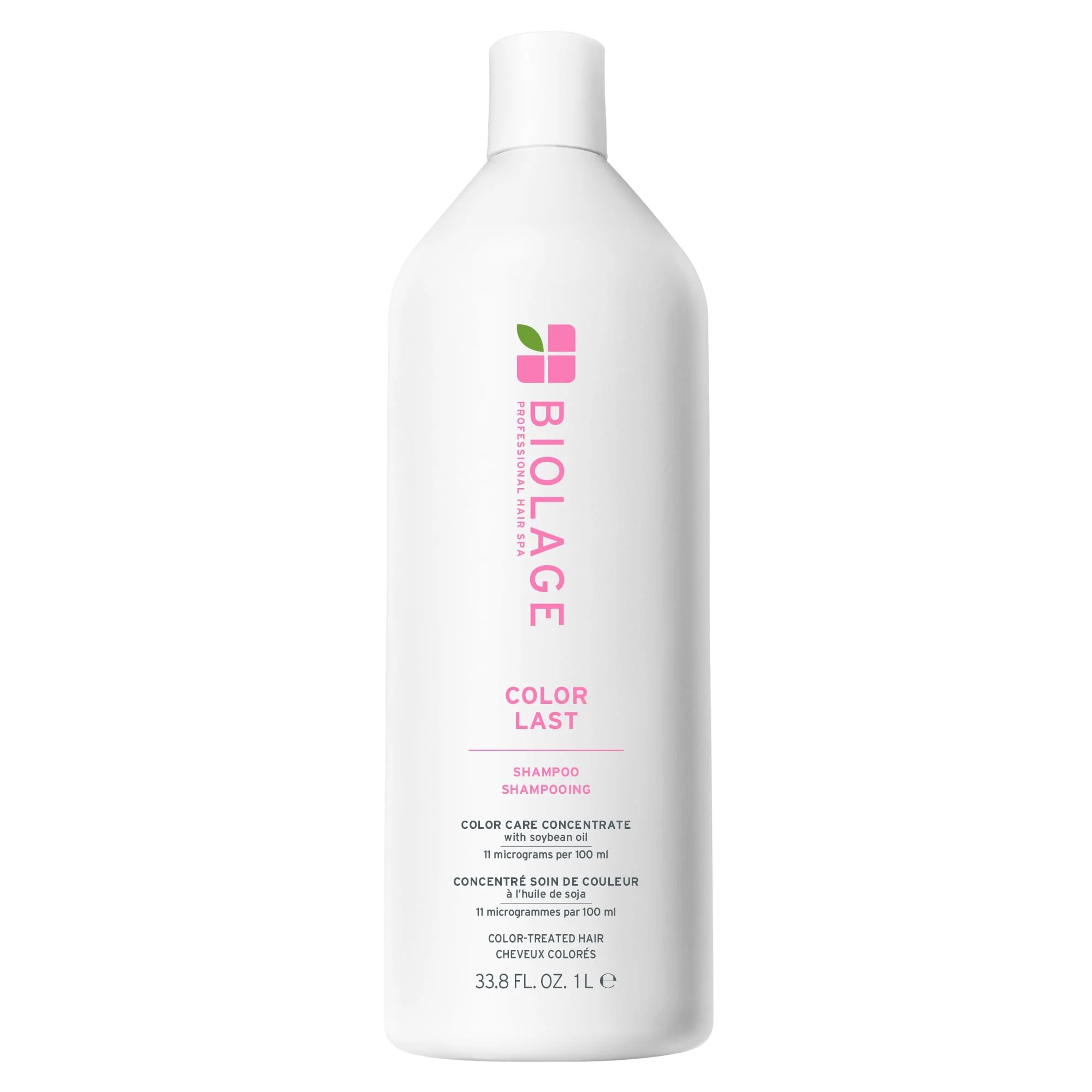 Pure Biolage Color Last Shampoo - For Color-Treated Hair Nourishes Strengthens Hydrates and Adds Shine Soybean Oil Stearic Acid Paraben Mineral Exceptional