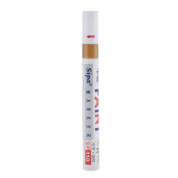 Stylish Maxbell Waterproof Permanent Paint Marker Pen Tire Metal Marking Acrylic Pens Gold Luxury
