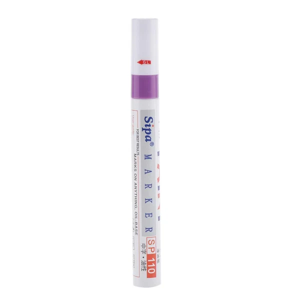 First-Class Maxbell Waterproof Permanent Paint Marker Pen Tire Metal Marking Acrylic Pens Purple Excellent