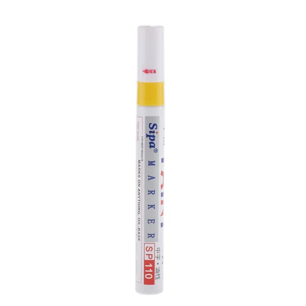 Fine Crafted Maxbell Waterproof Permanent Paint Marker Pen Tire Metal Marking Acrylic Pens Yellow High-Grade