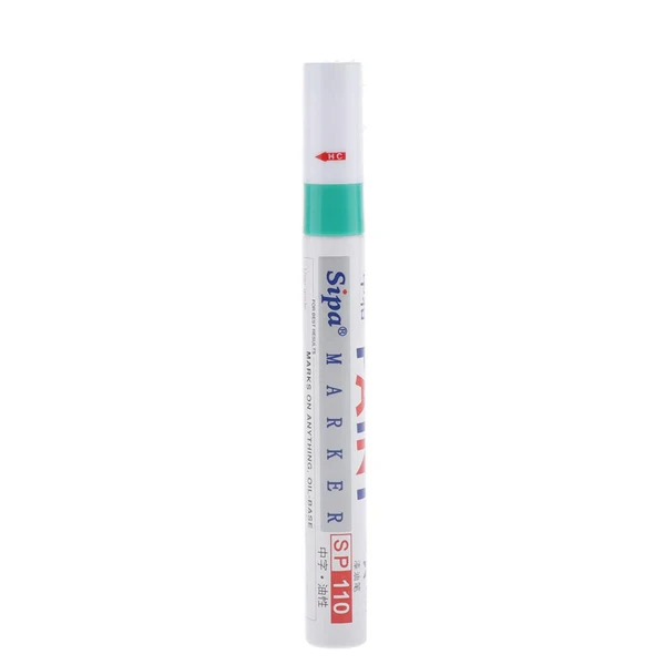 High-Quality Maxbell Waterproof Permanent Paint Marker Pen Tire Metal Marking Acrylic Pens Green Powerful