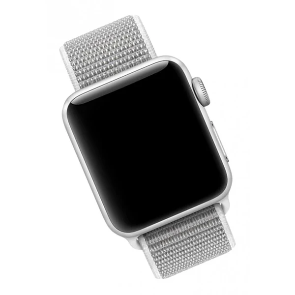 Clean Maxbell For Apple Watch Strap Nylon Watch Strap Sports Loop Cold White Soft
