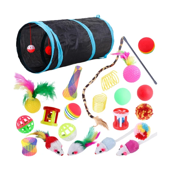 Responsible Maxbell Fun Catnip Toy Set For Cat Kitten Toys Assortments With Play Tunnel B99501 High-End