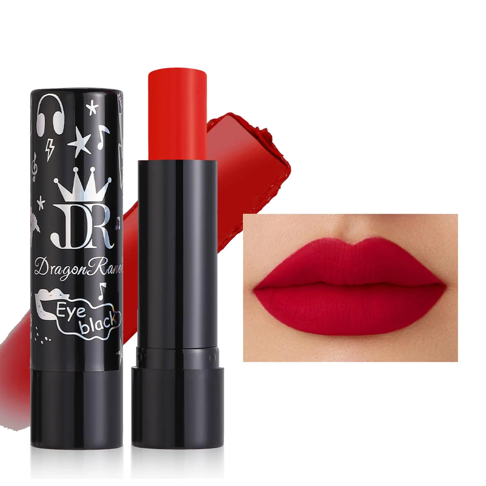 Specialty MIESCHER Red Matte Lipstick Tube Smudge Proof Long Lasting Matte Velvety Lipstick Intense Bold Color Matte Lipstick High Pigmented Matte Elite
