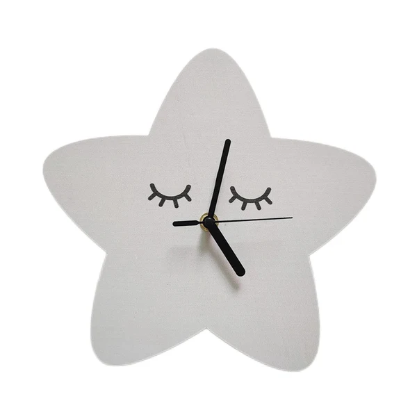 Artisan Cute Wall Clock Kids Home Birthday Children Silent Playroom Grey Modern