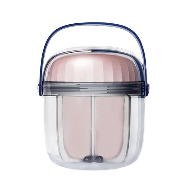 Unique Maxbell Pill Box 4 Grids Waterproof Seal Pocket Travel Holder for Tablet Daily Pill Big Pink Fashionable