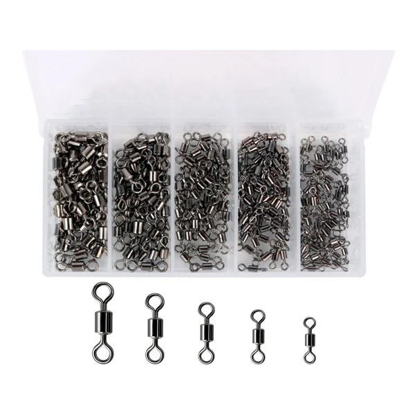 Healthy Maxbell Fishing Rolling Swivel Copper Sea Fishing Terminal Tackle Connector 200pcs Prestigious