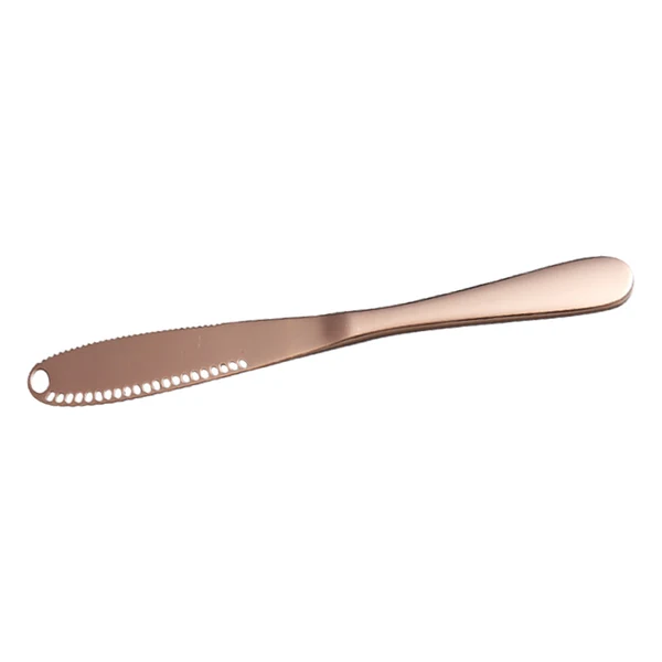 Premium Maxbell Stainless Steel Butter Knife Sandwich Spreader Grater Slicer Rose Golden Fine Crafted
