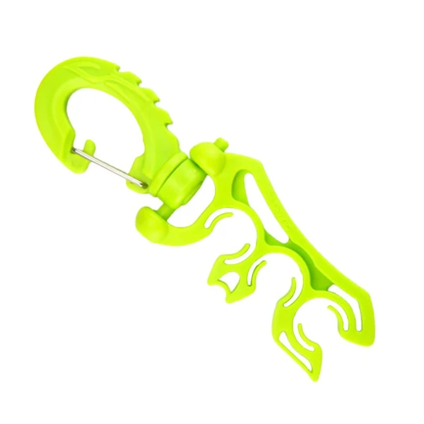 Maxbell Diving Underwater Triple BCD Hose Retainer with Clip Folding Snap Green Original