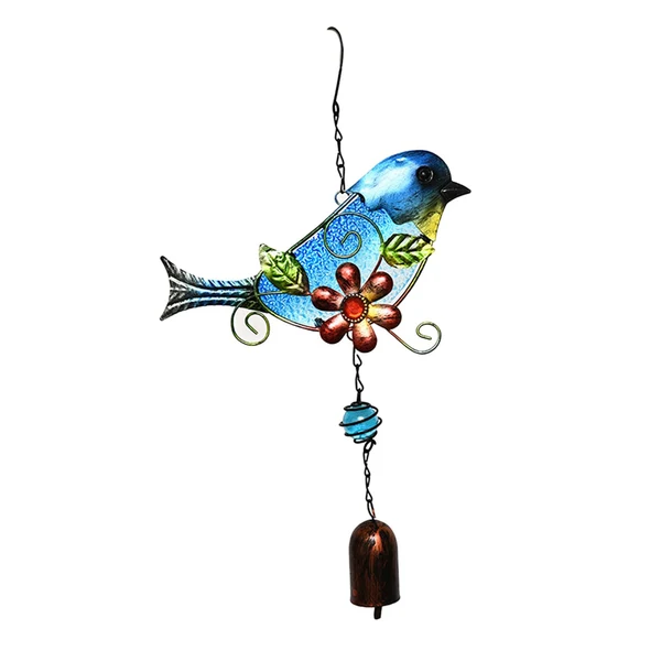 Green Maxbell Metal Wind Chime Bird Hanging Ornament Decoration for Home Garden Blue Smart