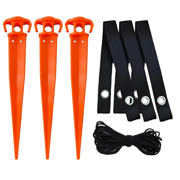 Durable Maxbell Garden Stakes Nails with Tree Strap Plant Support Fixation Tree Staking Reliable