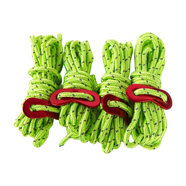 Convenient Maxbell 4Pc 6.65ft Trip Reflective Nylon Cord Tent Guy line Rope for Outdoor Green Classic