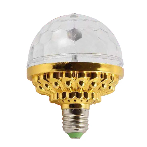 Sustainable Maxbell 6W E27 Rotating Auto Crystal Ball Bulb Party Light Lamp Home Decoration Efficient