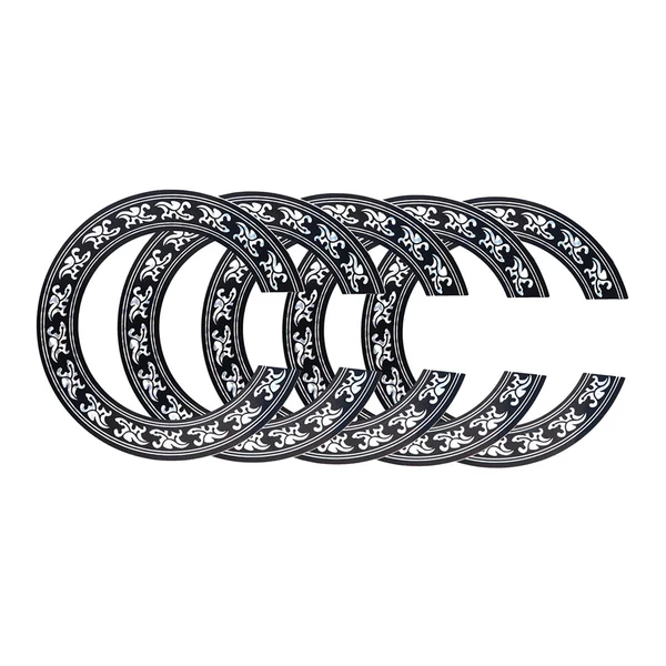 Contemporary Maxbell 5 Set Soundhole Rosette Decal Sticker for 39'' inch Classic Guitar DIY Parts Fine