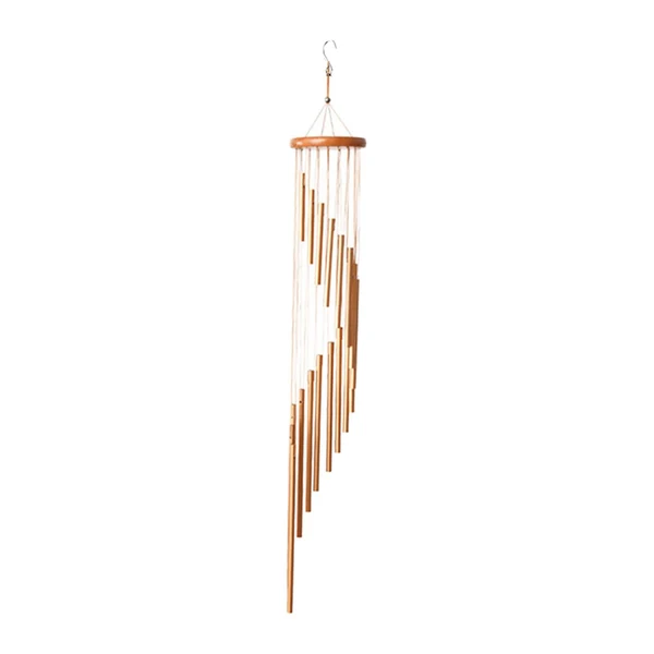 Excellent Maxbell Outdoor Wind Chimes 18 Aluminum Tubes Garden Backyard Wall Hanging Ornaments gold Healthy