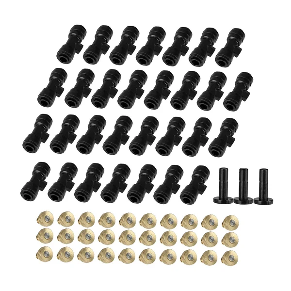 Practical Maxbell Misting Nozzles Kit Irrigation Misting Brass Nozzle 30 Nozzle Seat Plug Expertly Made