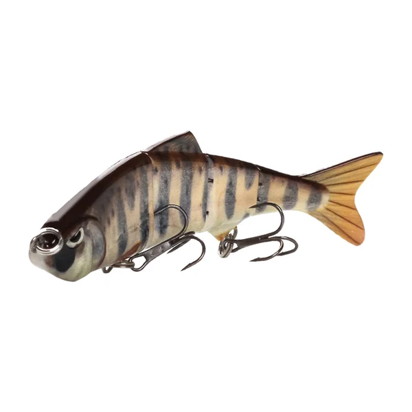 Durable Maxbell 4 Multi Jointed Fishing Lures Wobblers Swimbait Hard Bait Crankbait C Green
