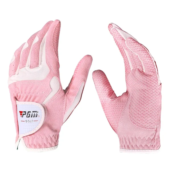 Elite Maxbell Women's Golf Glove Breathable Left Right Hand Golfer Gloves Pink White M Classic