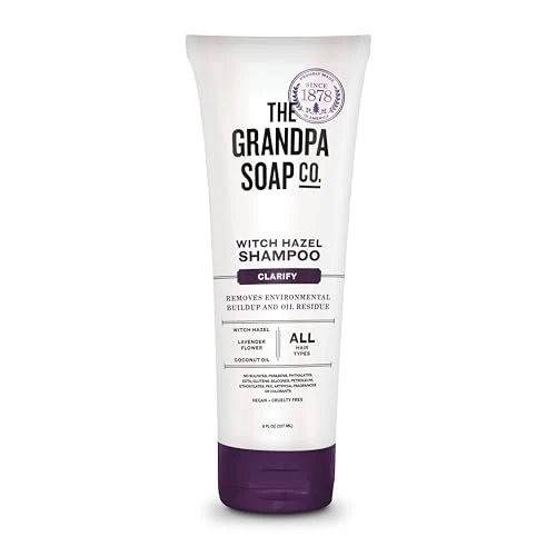 Premium Material The Grandpa Soap Company Witch Hazel Shampoo Vegan Cruelty Witch Hazel Lavender Flower Coconut Oil All Hair Types 8 Fl. Oz. Tube Easy-to-Use