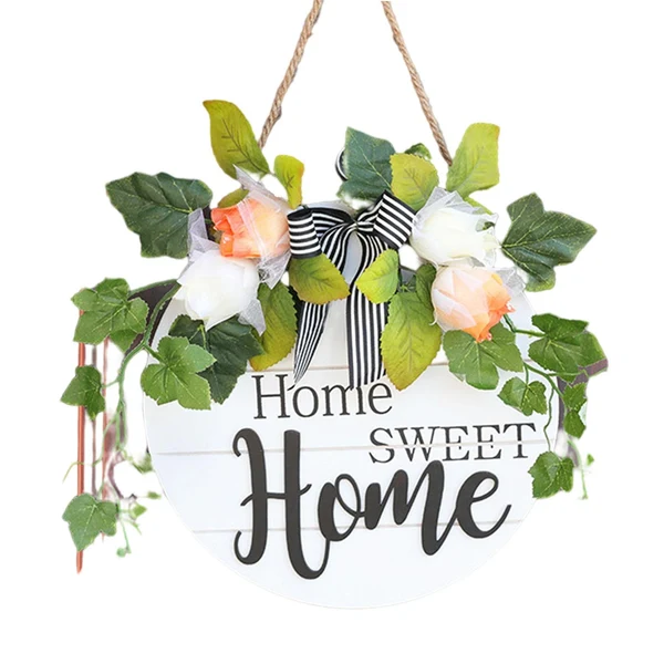 Next-Generation Maxbell Welcome Door Sign Wreaths Front Door Sign Decorations for Home Thanksgiving Healthy