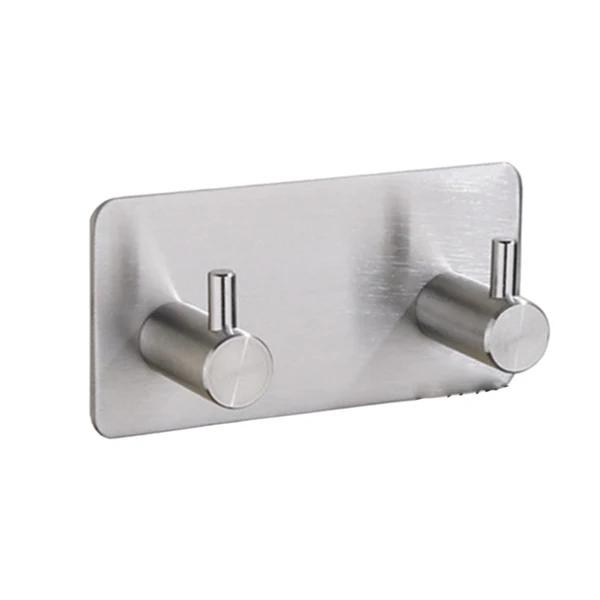 Fashionable Maxbell 304Stainless steel hook strong adhesive door rear coat hook 14-2-S Sliver Dependable