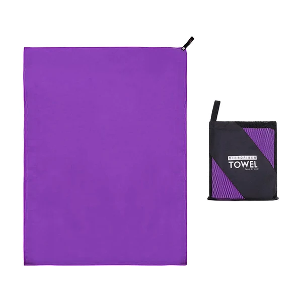 Exceptional Maxbell Microfiber Towel Foldable Compact 3 Sizes for Hiking Outdoor purple 40x80cm Effective