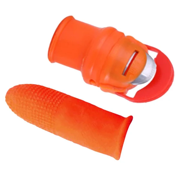 Functional Maxbell Garden Silicone Thumb Knife Harvesting Plant S with Latex Finger Cover Unique
