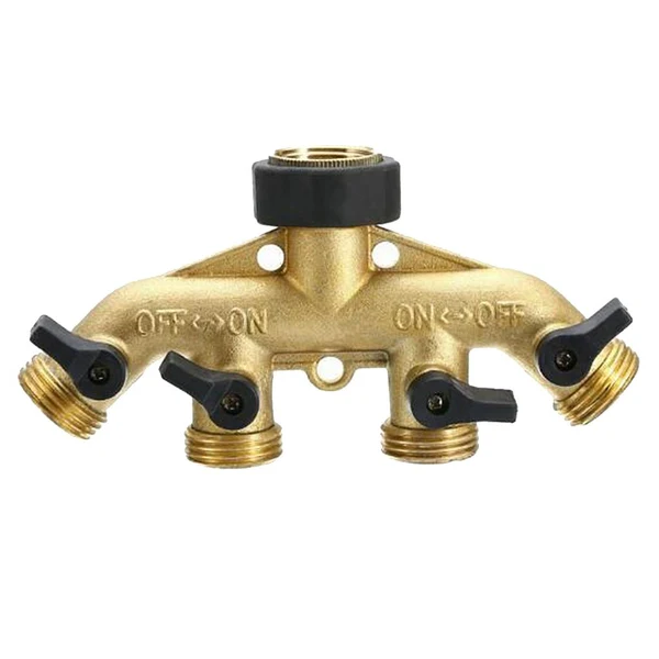 Prestigious Maxbell 4 Way Garden Hose Splitter Heavy Duty Water Hose Adapter Europe Thread Traditional