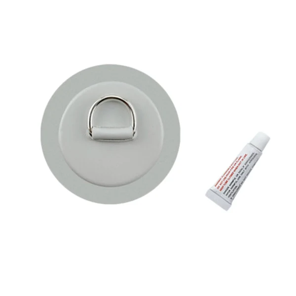 Convenient Maxbell Stainless Steel D-Ring Pad Patch fits PVC Inflatable Boats Grey Powerful