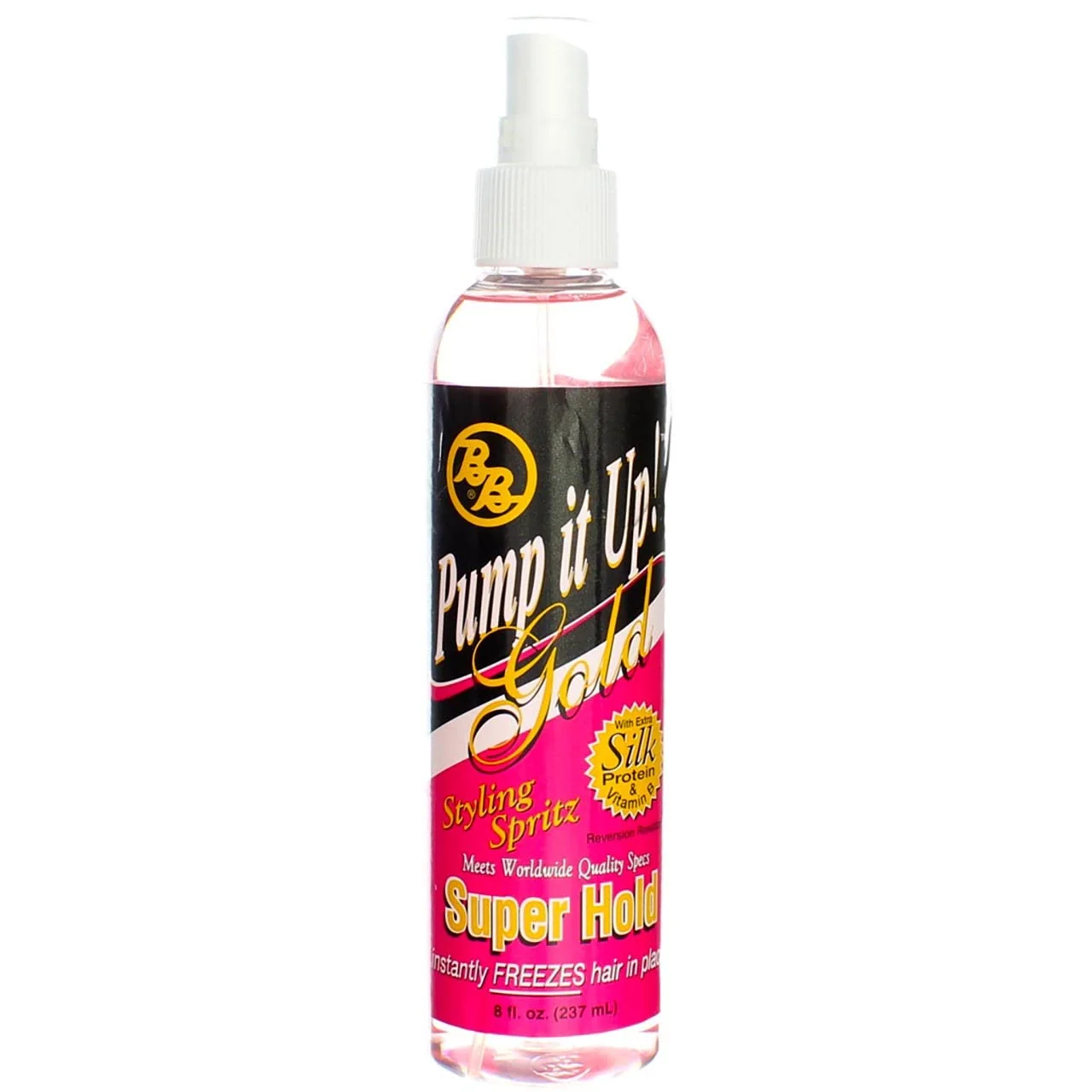 Crafted Bronner Brothers Pump It Up Spritz Gold Super Hold 8 oz Pack of 3 Innovative