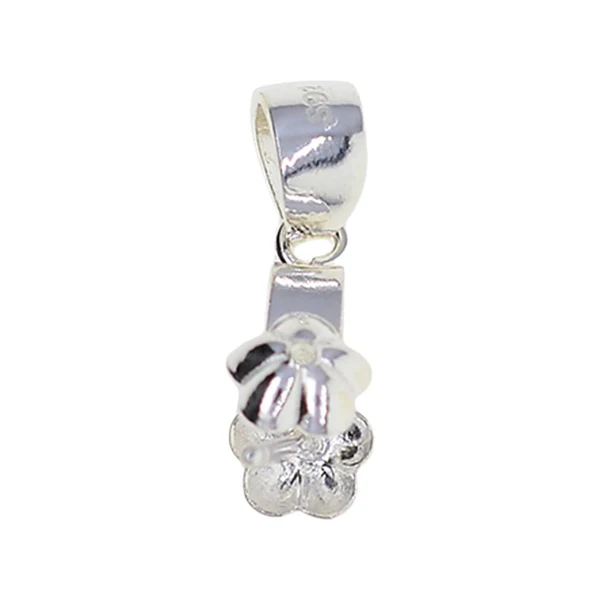 Optimized Maxbell S925 Sterling silver daisy flower 15mm Pinch Bails Connector DIY Making 16mm Responsible