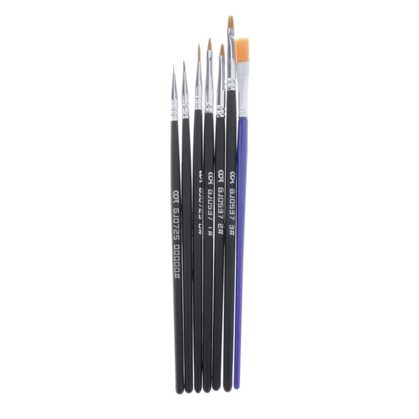 Safe Maxbell Toy Model Hobby Artist Painting Brush Set Hand Tool Accessory M 7pcs Fashionable