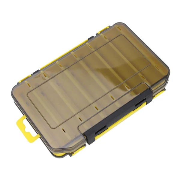 Authentic Maxbell Squid Jig Box Both Side Storage Lure Case Holder Yellow 14 Compartments Premium Material