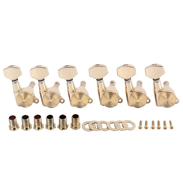 Trendy Maxbell Guitar String Tuning Pegs 6R w Locked Key Tuners for Guitar Schaller Style Genuine