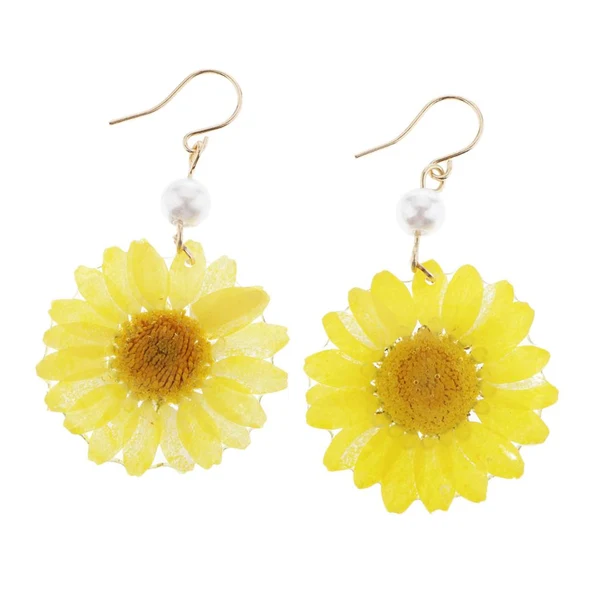 Official Maxbell Dried Flower Earrings Fine