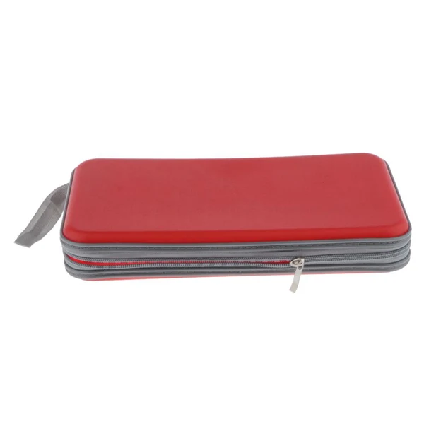First-Class Maxbell 80 Disc CD Wallet DVD Case Storage Holder Bag Carry Protector Plastic Red User-Friendly