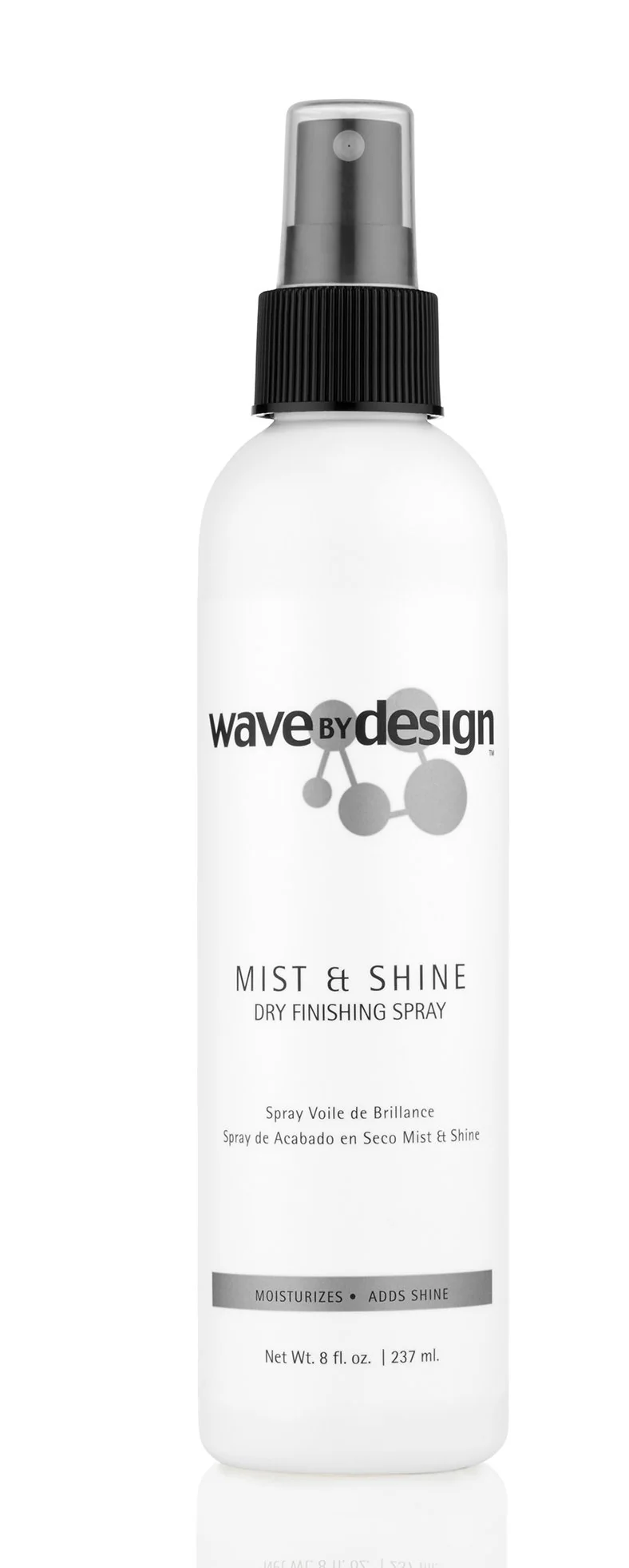 Premium Material Design Essentials Wave By Design Mist Shine Dry Finishing Spray Moisturizes and Adds Shine Lightweight Daily Use for Curls and Waves 8 oz Powerful