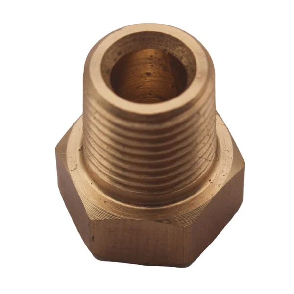 Premium Material Maxbell 1-8 1 8 NPT Plug Male Brass Gas Oil Fuel Tank Port Fitting Adapter Smart