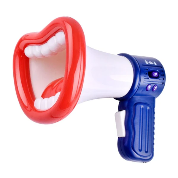 Eco-Friendly Maxbell Kids Voice Changer Toy Trumpet Recording Microphone Toddlers Toys White Natural