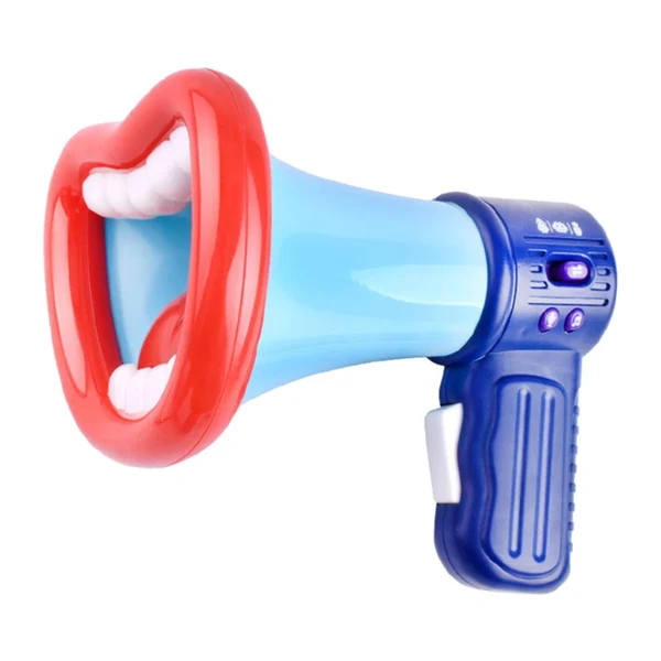 Eco-Friendly Maxbell Kids Voice Changer Toy Trumpet Recording Microphone Toddlers Toys Blue Convenient
