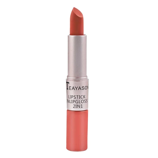 Original Design Maxbell Waterproof Matte Velvet Lipstick 2-in-1 Long Wearing Lip Gloss Lip Stick 7 Natural